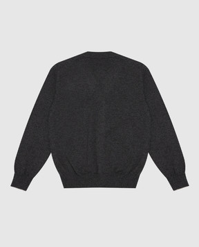 Brunello Cucinelli Детский серый кардиган из кашемира B22M10016C