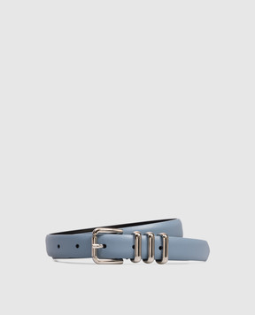 Dondup Синий кожаный ремень WC321PL0675DXXX