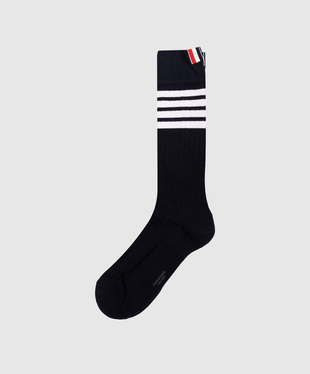 Thom Browne Синие носки в рубчик MAS095A01690 изображение 2