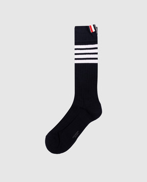 Thom Browne Сині шкартетки в рубчик MAS095A01690