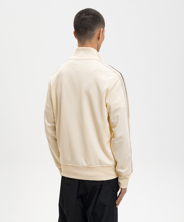 Palm Angels Спортивная куртка цвета айвори с вышивкой логотипа PMBD058S26FAB001 изображение 4