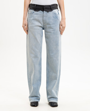 Maison Margiela MM6 Голубые джинсы с нашивкой логотипа S52LA0270M30056