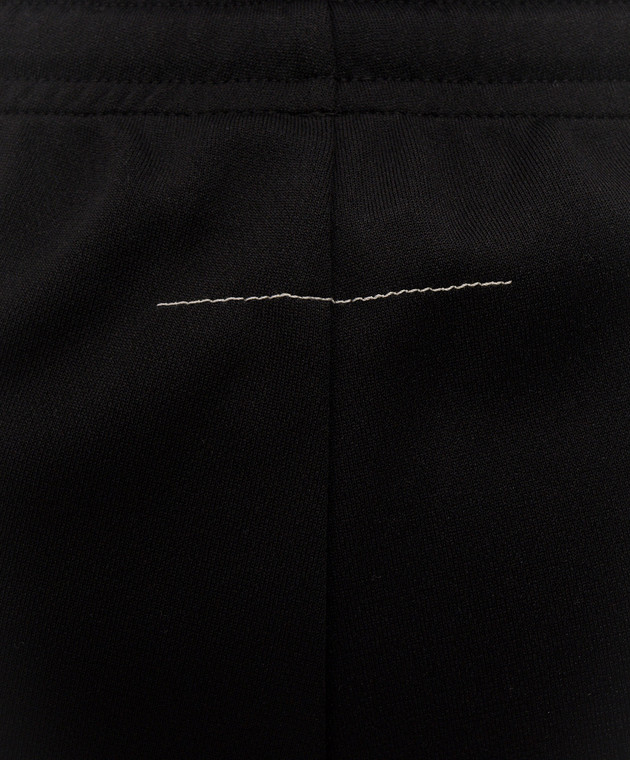 Maison Margiela MM6 Черные джоггеры с вышивкой логотипа SH0KA0076M20217 изображение 4