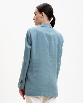 Maison Margiela MM6 Голубой жакет из шерсти S62BN0119M35884