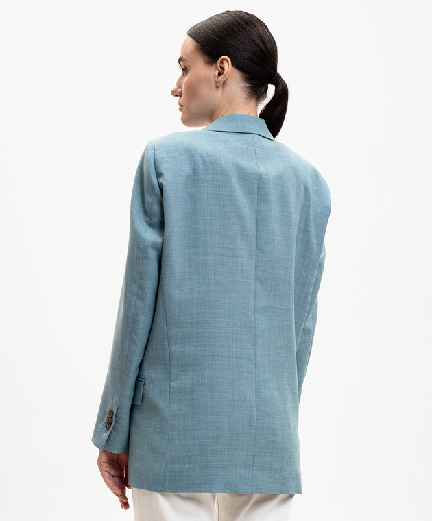 Maison Margiela MM6 Голубой жакет из шерсти S62BN0119M35884 изображение 3