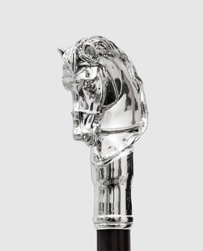 Pasotti Сріблястий ріжок з ручкою у вигляді коня PFPEXXCSF04