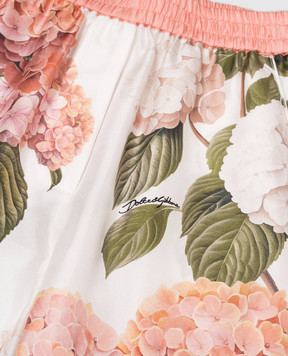 Dolce&Gabbana Дитячі штани із шовку в принт L53P36HI118812+