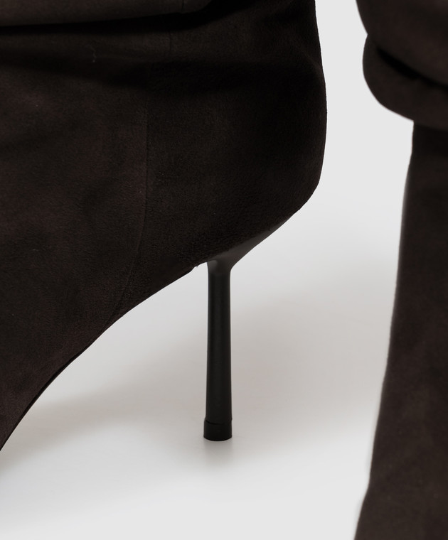 Le Silla Коричневые замшевые сапоги BELLA 4184E080BXPPVEP изображение 5