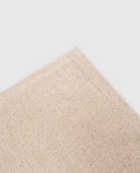 TESSITURA TOSCANA TELERIE Бежева сервірувальна серветка Nettuno з льоном NT250059080037