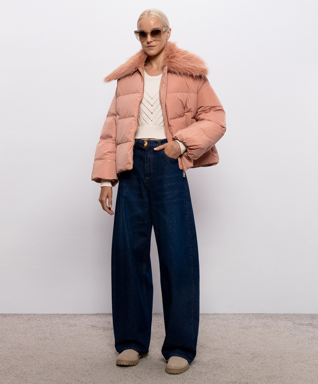 Twinset Синие джинсы с поясом 262TP2540 изображение 2