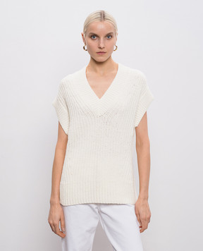 JOSEPH Жилет Nylas цвета айвори JF009676