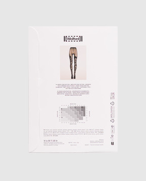 Wolford Чорні колготи Rose Shadow 20 den 17683