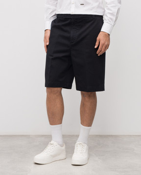 Thom Browne Синие шорты из хлопка MTU352WF0576