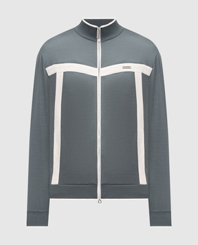 Stefano Ricci Зелена спортивна куртка із шовком K818925R31T26270