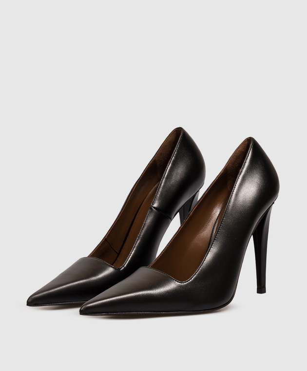 Giuseppe Zanotti Чорні шкіряні туфлі I660005 зображення 2