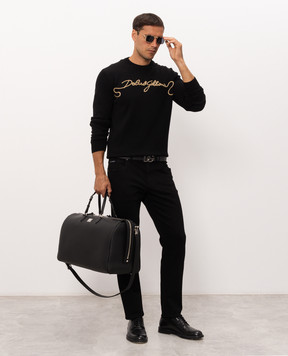Dolce&Gabbana Чорний джемпер з вовни GXX02ZJDVIR