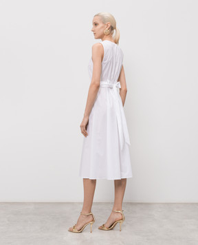 Twinset Біла сукня з металевим логотипом 261TT2161