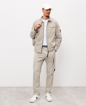 C.P. Company Сіра сорочка з патчем логотипа MOS705A110143G