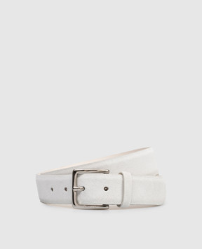Orciani Білий замшевий ремінь Amalfi U08211AMF