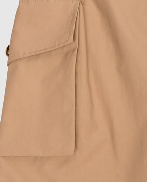 Balmain Дитяча коричнева спідниця-карго BY7B01B00941214