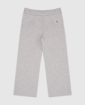 Moncler ENFANT Детские утепленные серые спортивные штаны L29548H00005899PS