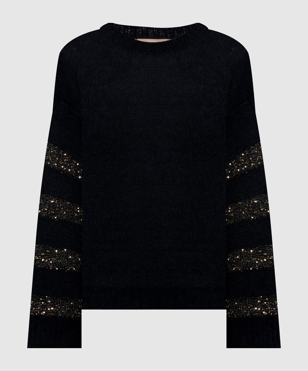 Twinset Черный свитер с шерстью альпаки 262TP3530