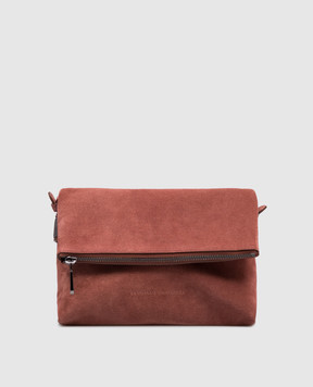 Brunello Cucinelli Красная замшевая сумка Essence MBDLD2747P