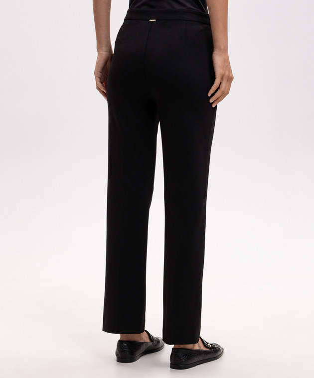 Twinset Черные брюки прямого кроя 262TP2372 изображение 4