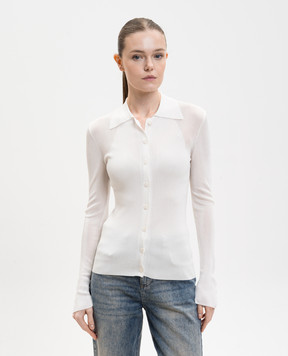 Jacob Lee Белый кардиган WCS0056SS26CR