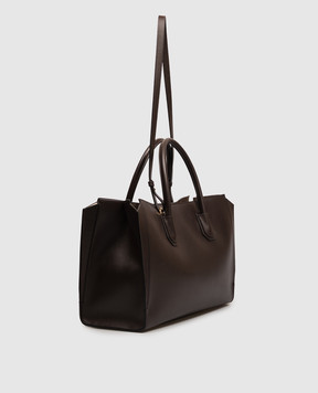 Givenchy Коричневая кожаная сумка Antigona Catchall BB518KB2HF