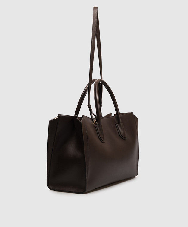 Givenchy Коричневая кожаная сумка Antigona Catchall BB518KB2HF изображение 3