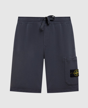 Stone Island Сірі шорти з логотипом L1S156200011S0051