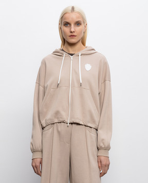 Brunello Cucinelli Бежевая спортивная куртка MG927VT406