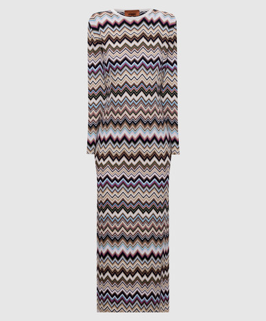 Сукня міді в брендовий візерунок