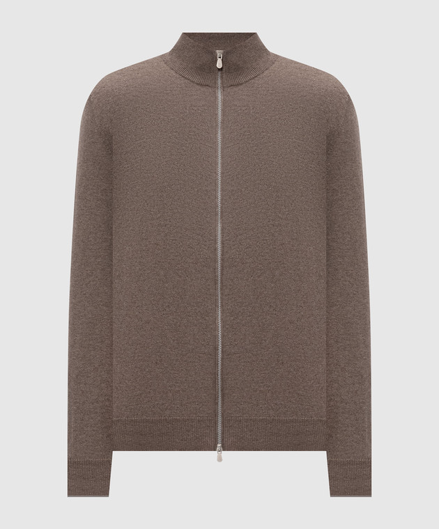 Brunello Cucinelli Кардиган коричневого цвета из кашемира M2200106