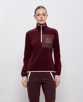 Brunello Cucinelli Бордовый джемпер с кашемиром MM840VG104