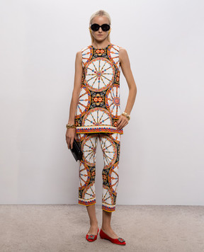 Dolce&Gabbana Топ в брендовый принт F7BZ0TGDDTD