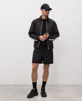 Alexander McQueen Чорні шорти в принт 857175QRACA