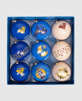 Warner Brothers Набор елочных шаров SuperMan 9 шт DC24920