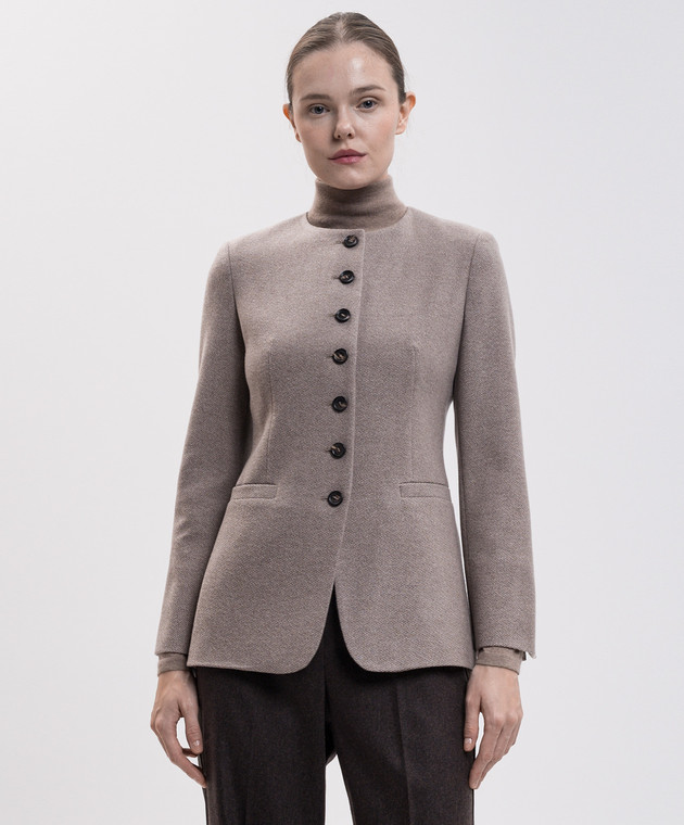 Max Mara Бежевий жакет FALLA з кашеміру MXMFALLA зображення 3