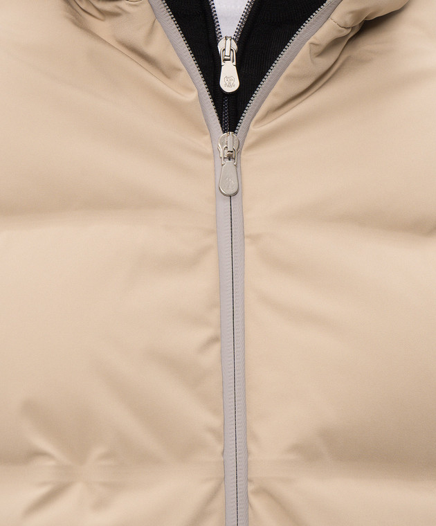 Brunello Cucinelli Пуховик бежевого цвета MV4061836 изображение 5