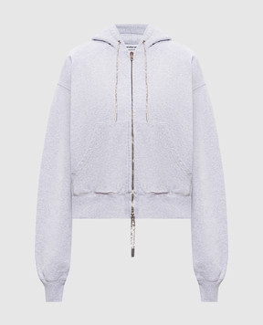 Alexander Wang Сіра меланжева спортивна куртка 4CC1252112
