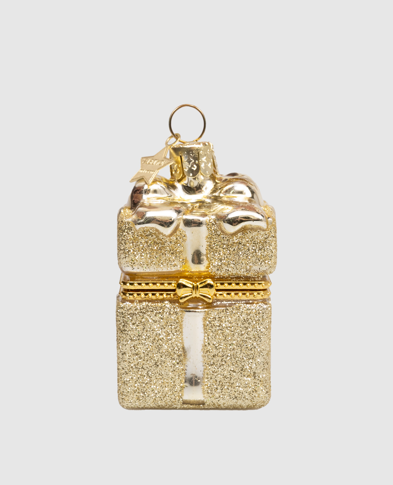 

Елочная игрушка Present, Золотистый, Елочные украшения