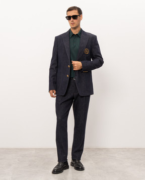 Dolce&Gabbana Зелене поло з кашеміру GXZ25TJBW1W