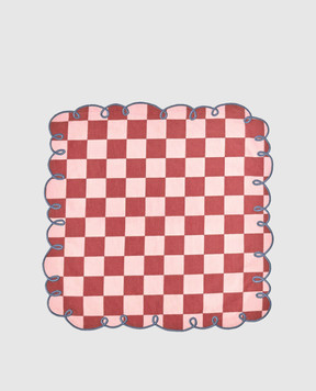 Bitossi Home Набор розовых сервировочных салфеток в клетку DAM00052