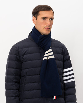 Thom Browne Синий шарф из кашемира MKS026A00011