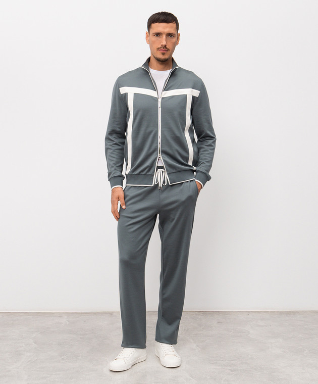 Stefano Ricci Белая футболка с монограммой MNH6105140TE0001 изображение 2