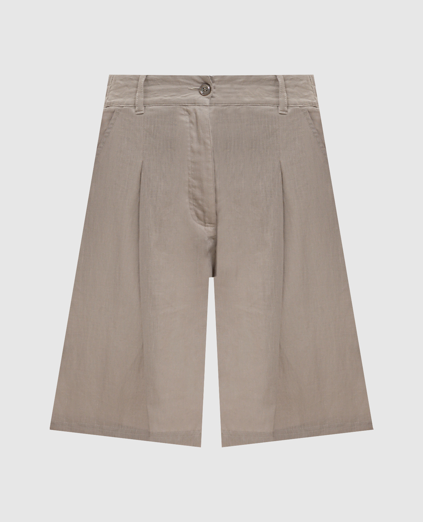 Бежевые шорты IVANA из льна