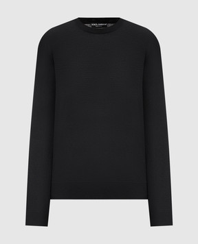 Dolce&Gabbana Чорний джемпер з кашеміру GXX02TJBW1W