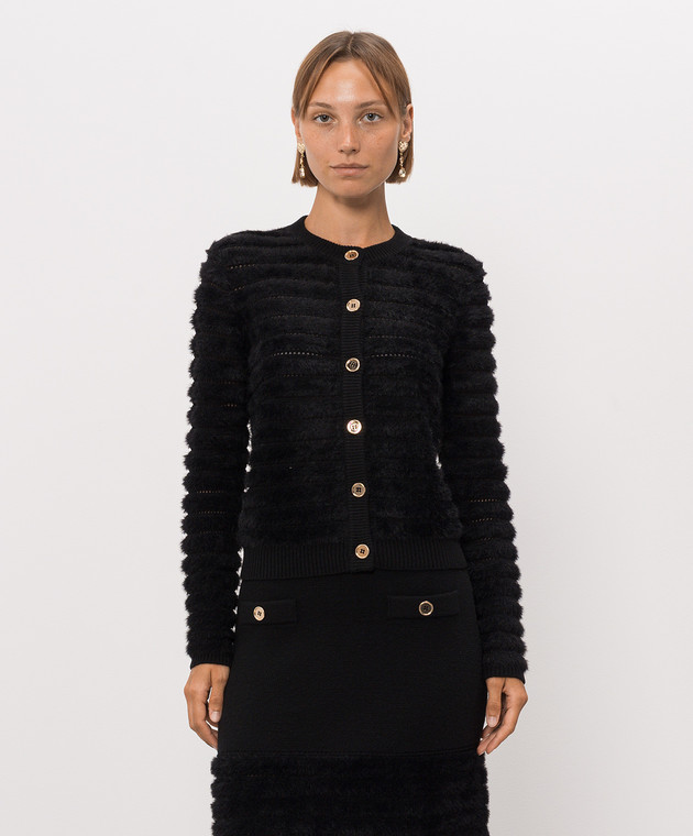 Twinset Чорний кардиган з вовною 262AP3032 зображення 3